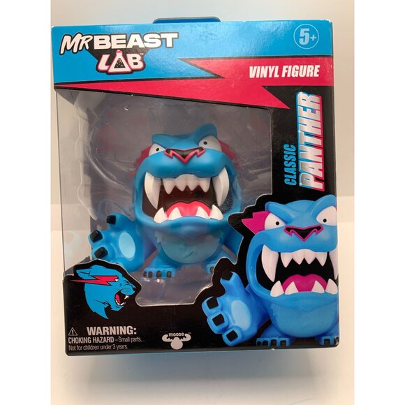 MrBeast Lab Classic Panther Vinyl Figure Collectible Toy For Ages 5+ - Picture 1 of 2